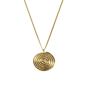 Circle Snail Swirl Necklace