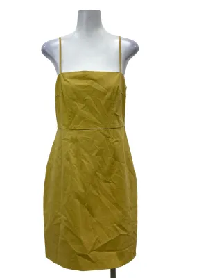 Citrine Yellow Straightneck Sheath Dress OSN
