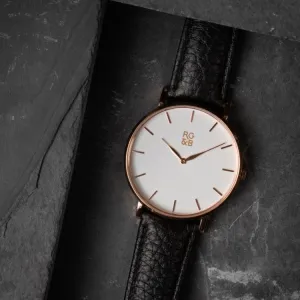 Classic Minimal Watch - RoseGold & Black