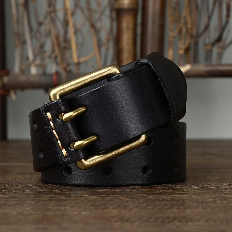Classic Vintage Men's Leather Belt