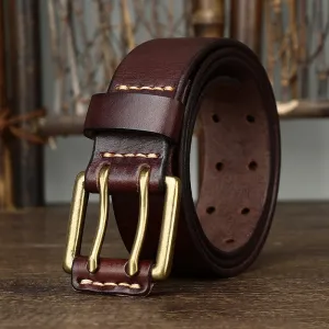 Classic Vintage Men's Leather Belt