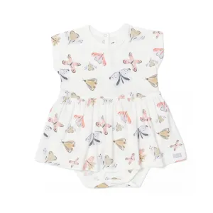 Coccoli Butterflies Cotton Modal Dress Onesie