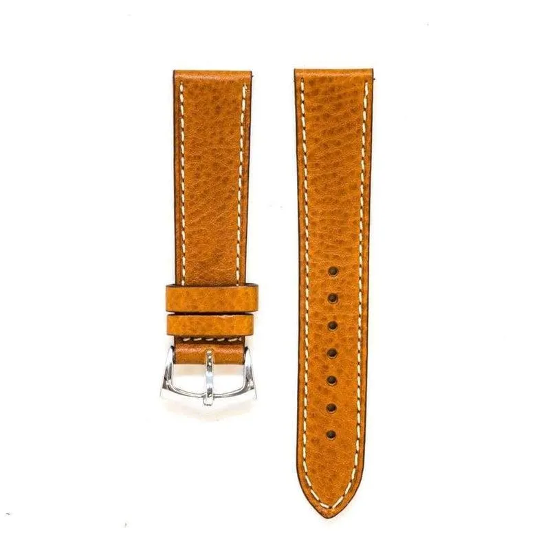Cognac Leather Watch Strap - Cognac color