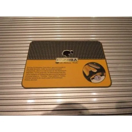 Cohiba Black & Gold Leather & wood Cigar Case