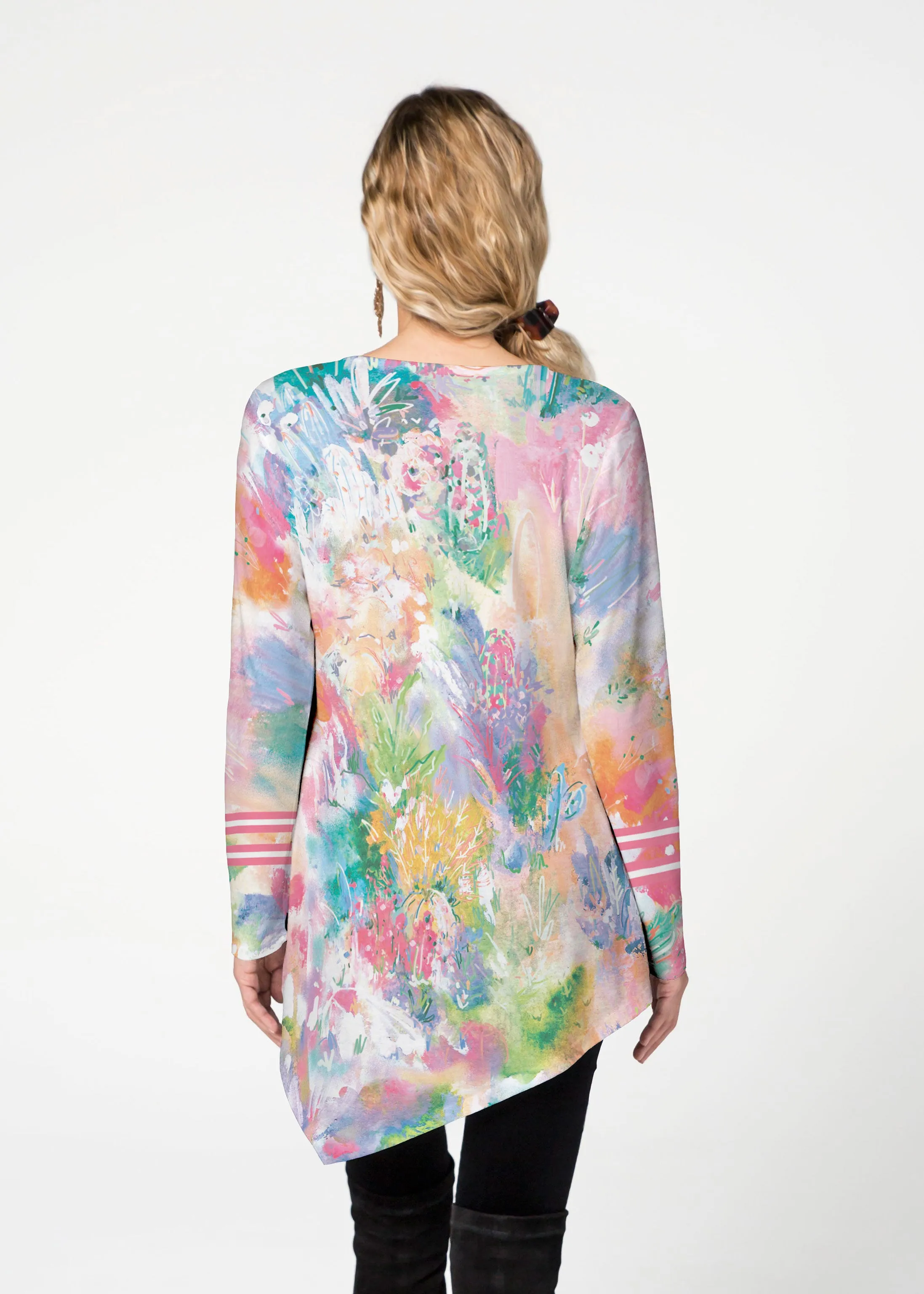 Cool Desert Vibes (17232) ~ Asymmetrical French Terry Tunic