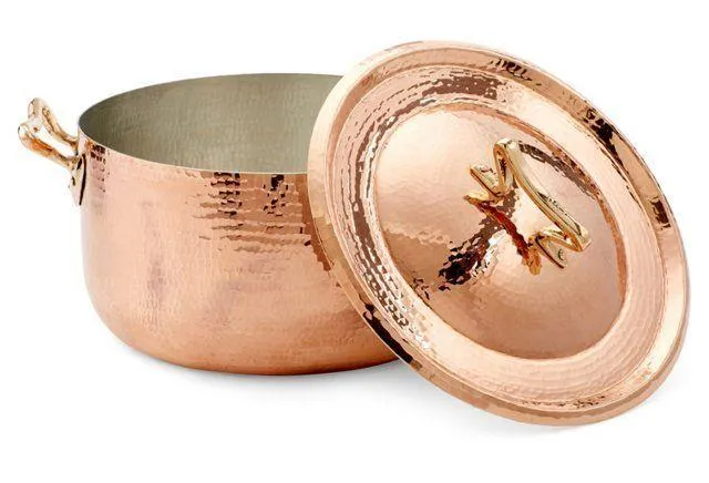Copper Dutch Oven 5.5 qt  w Standard Lid