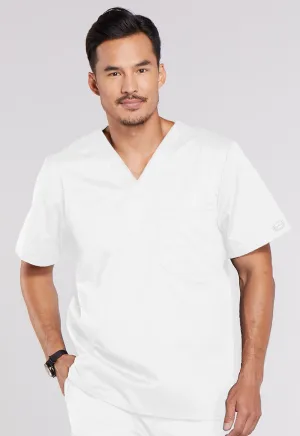 Core Stretch 4743 Men's Tuckable V-Neck Top White