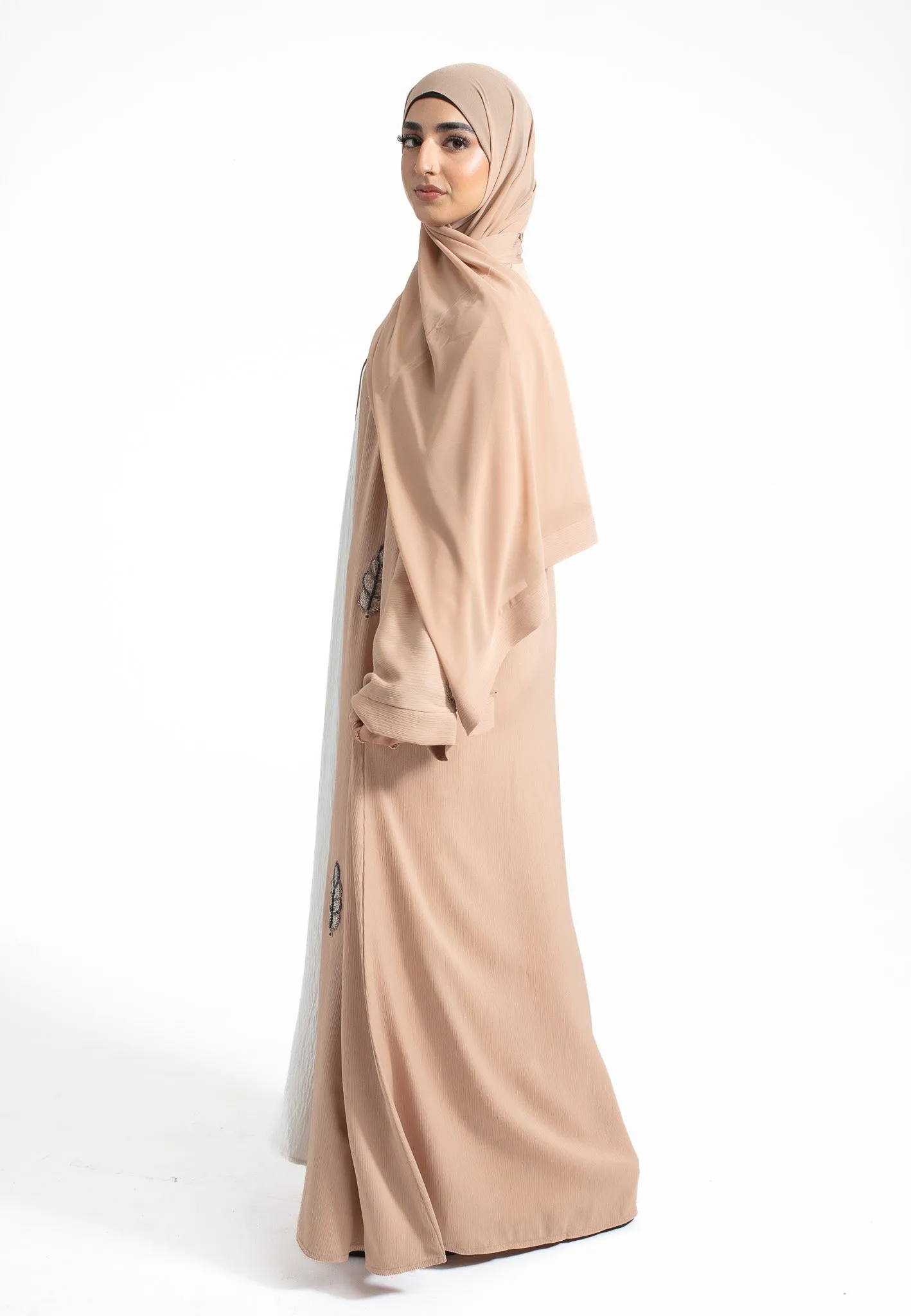 Cosmic Almond Open Abaya (Premium)