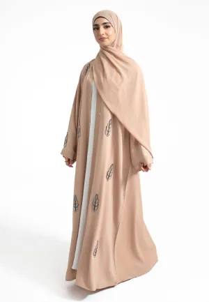 Cosmic Almond Open Abaya (Premium)