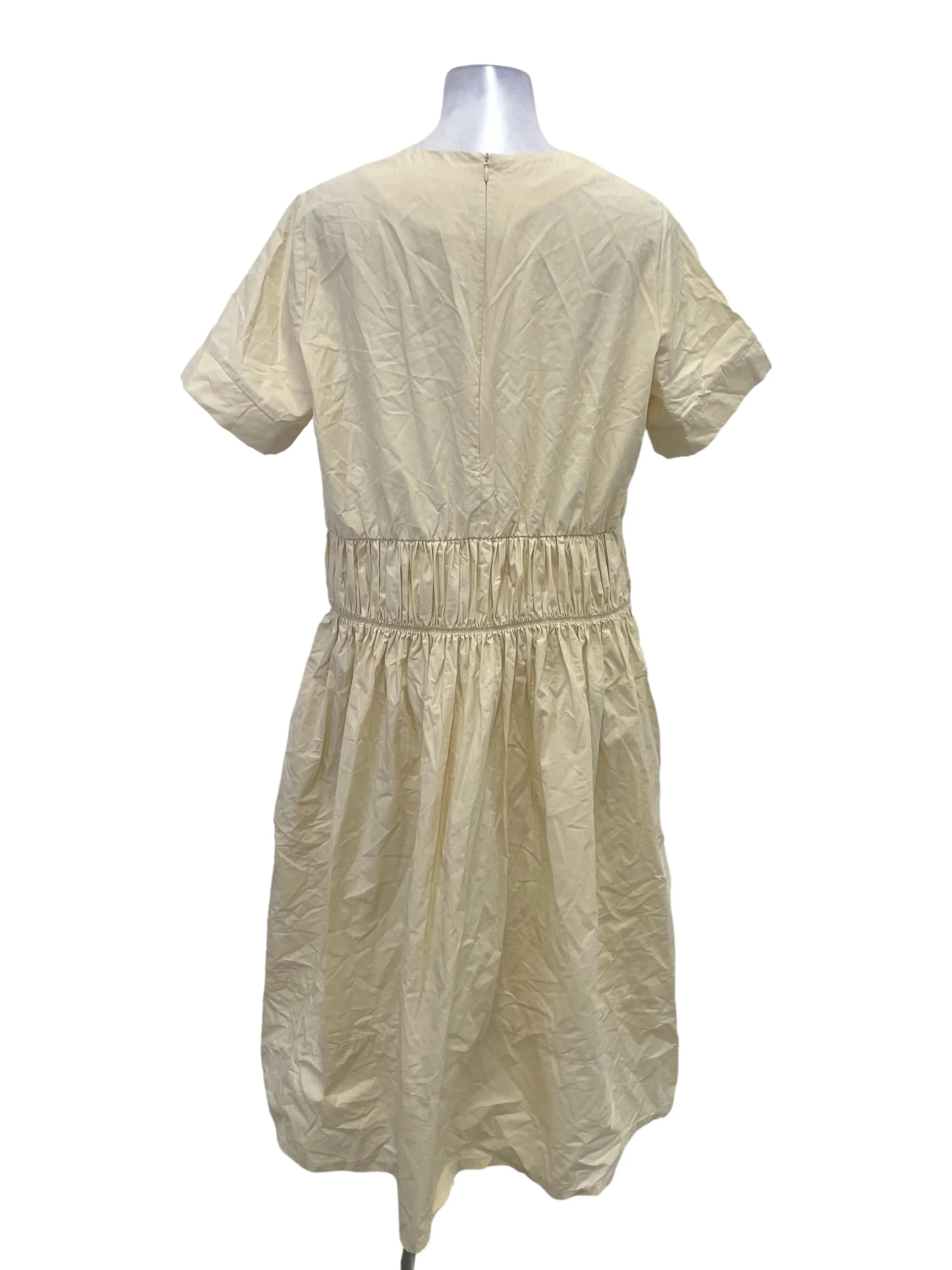 Cotton Gathered Seam Dress OSN