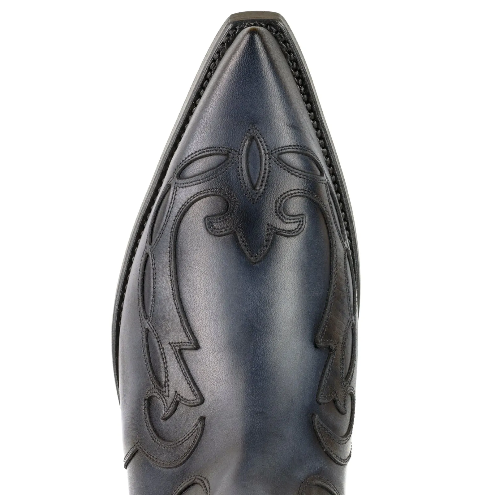 Cowboy Boots or Ankle Boots for Women and Men, Handcrafted, Gray Leather, Urban 1931