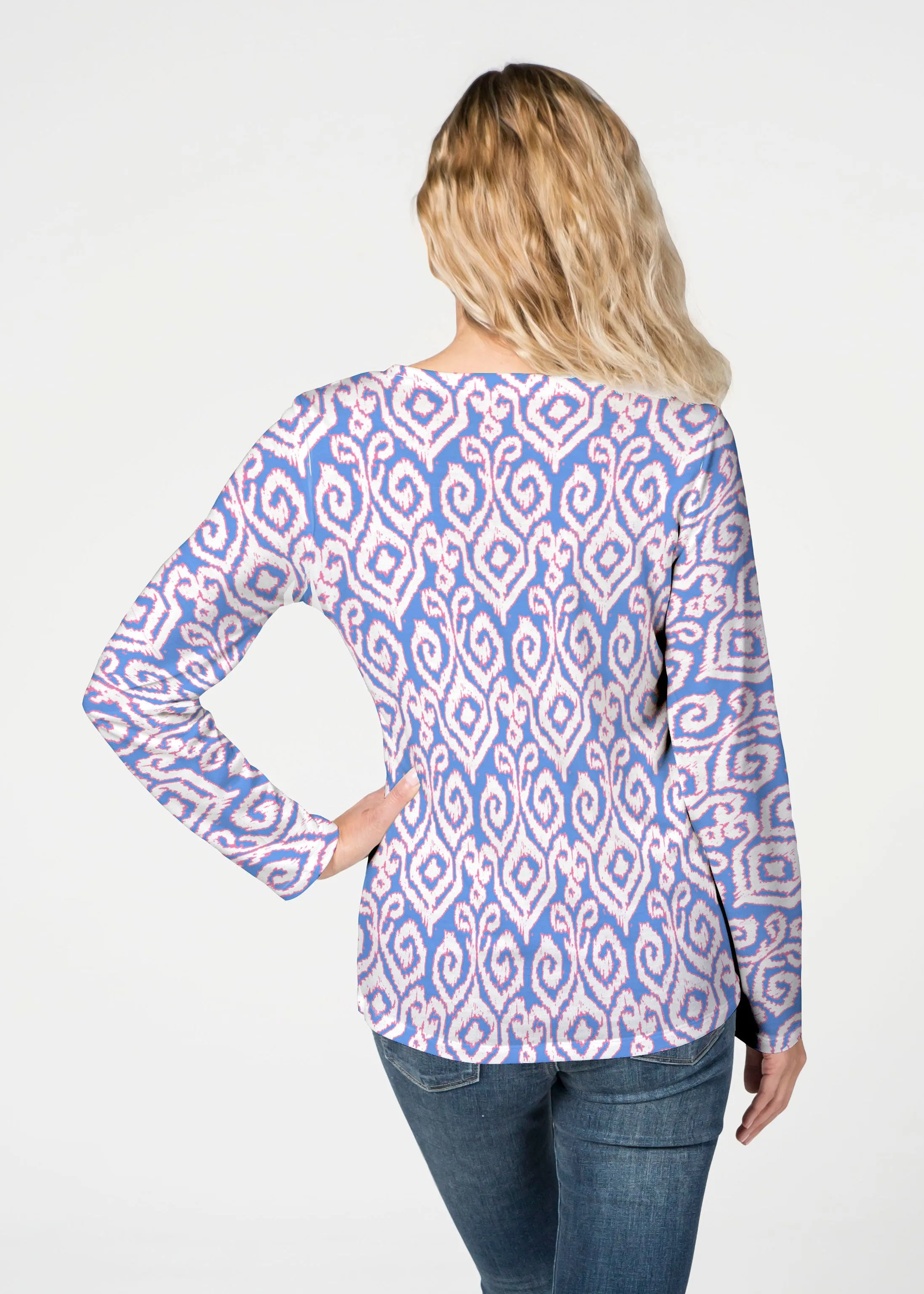 Crayola Royal (8023) ~ French Terry V-neck Top