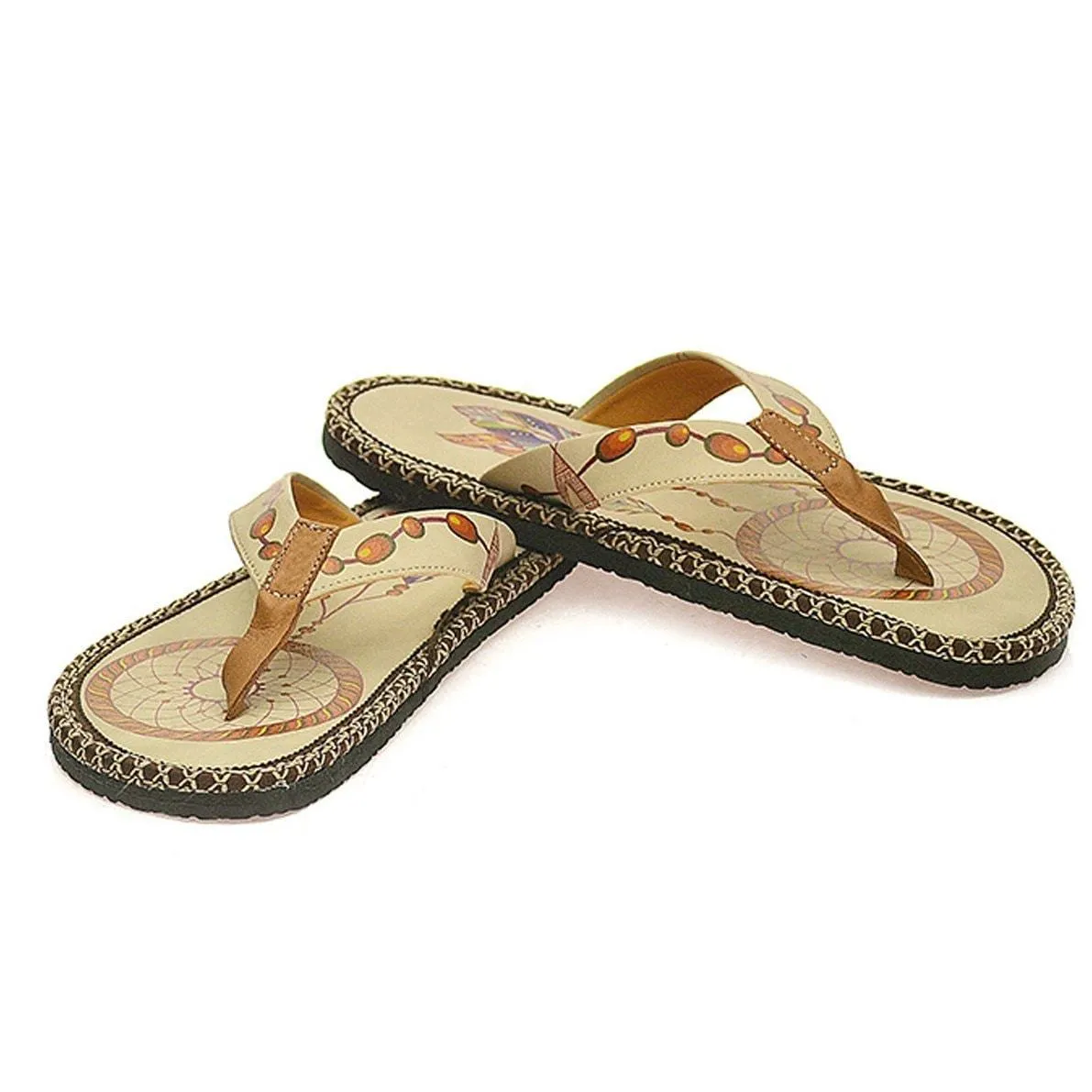 Cream Dream Catcher Flip-Flop CAL401