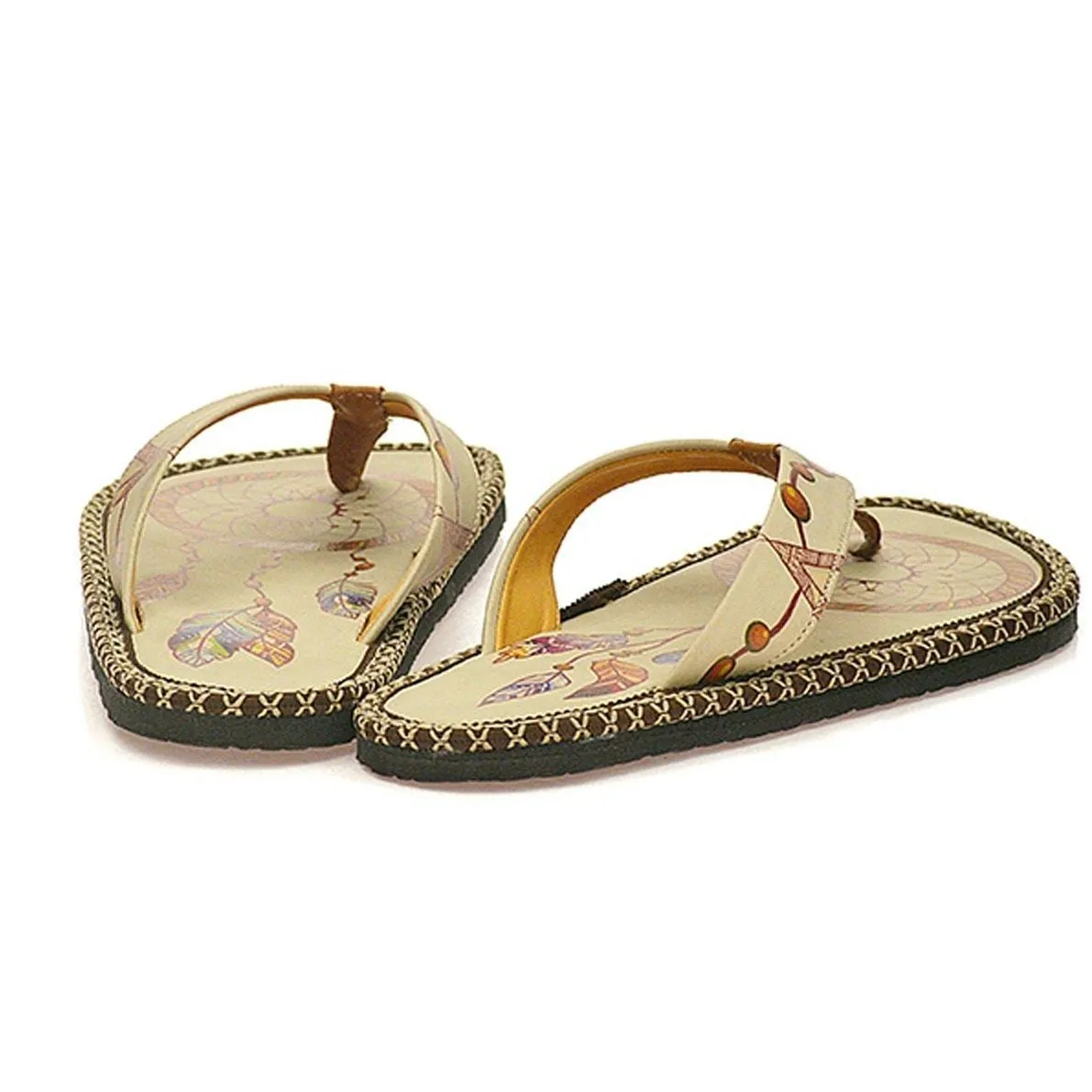Cream Dream Catcher Flip-Flop CAL401