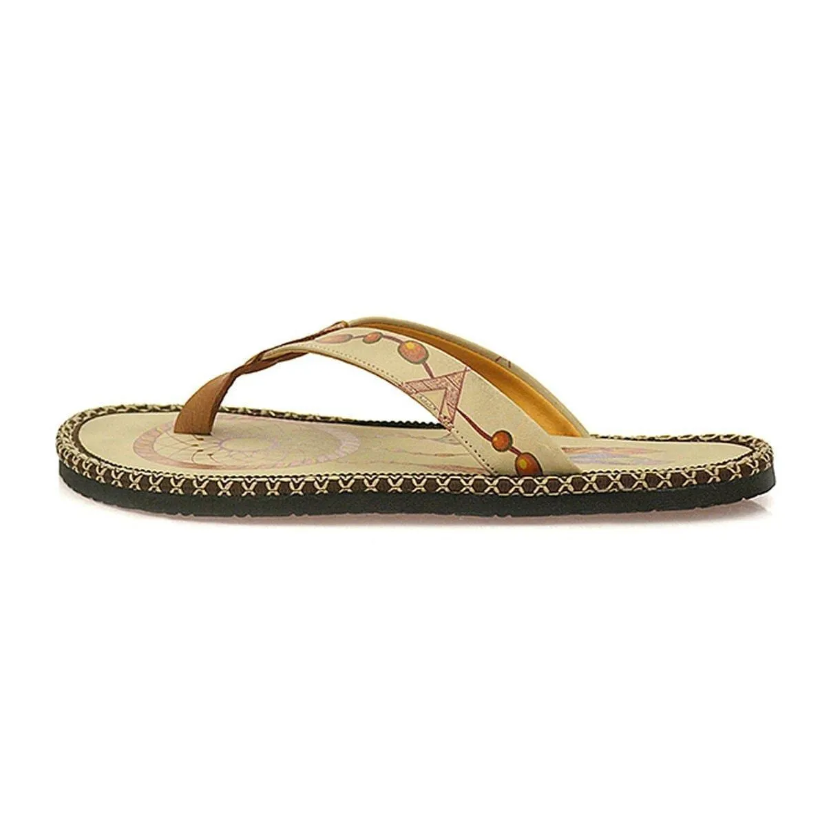 Cream Dream Catcher Flip-Flop CAL401