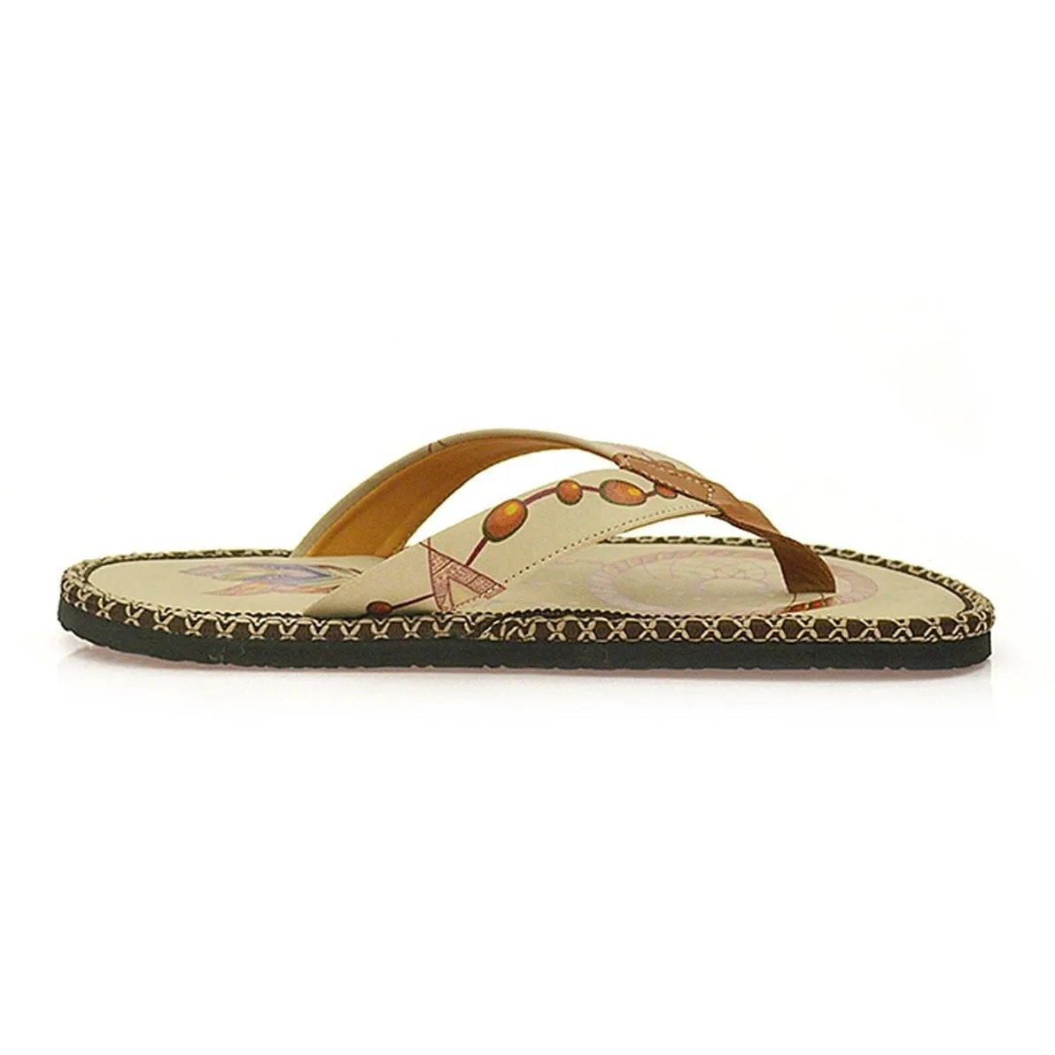 Cream Dream Catcher Flip-Flop CAL401