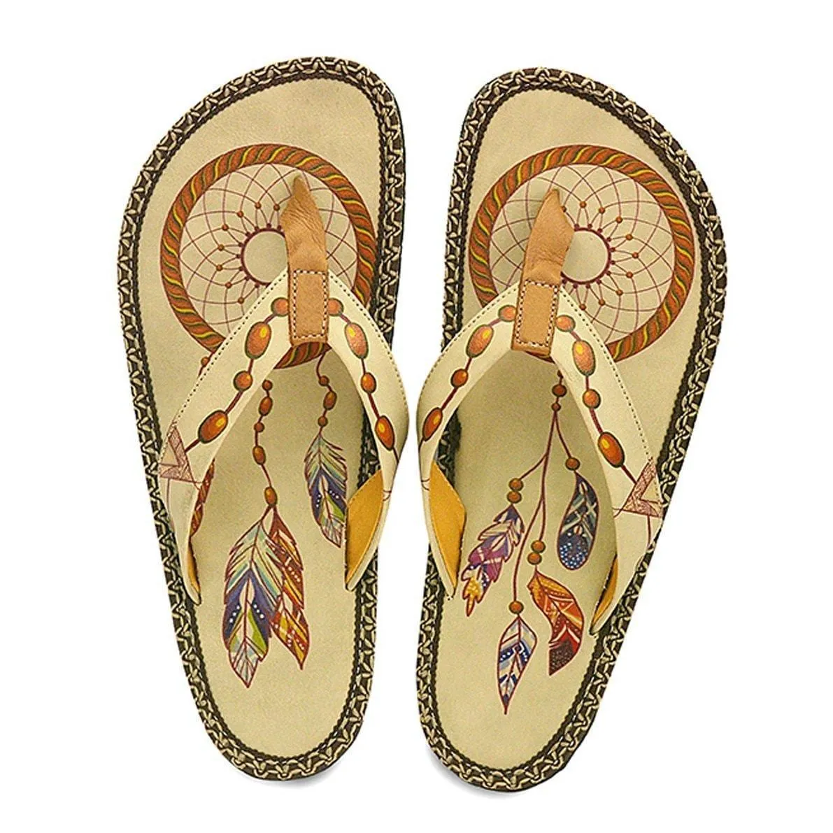 Cream Dream Catcher Flip-Flop CAL401