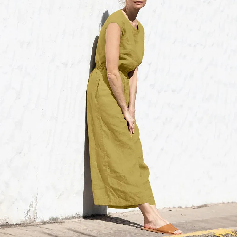 Crissa – Stylish Women's Linen Jumpsuit