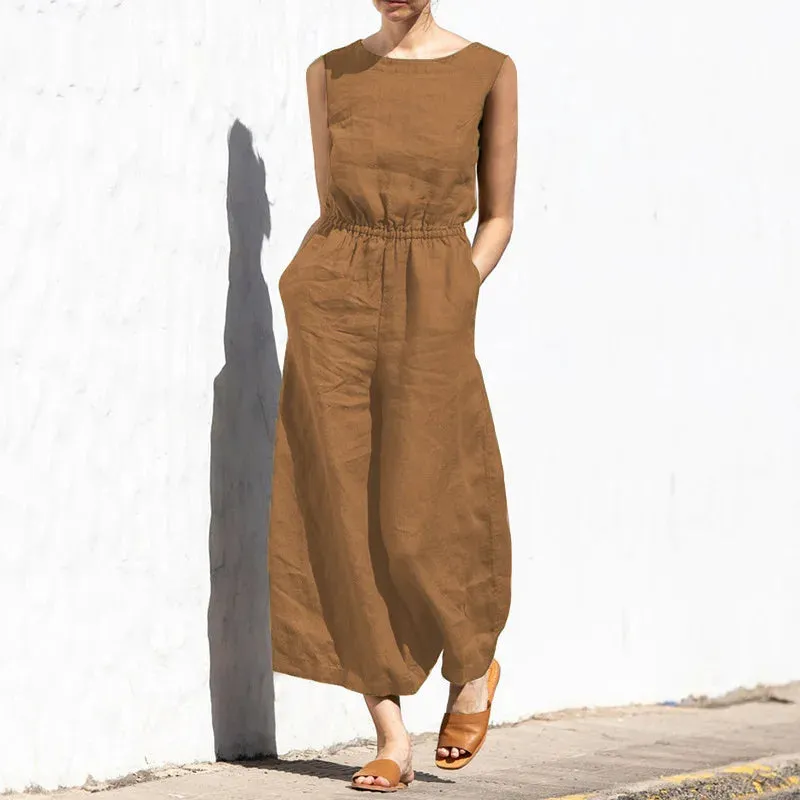 Crissa – Stylish Women's Linen Jumpsuit
