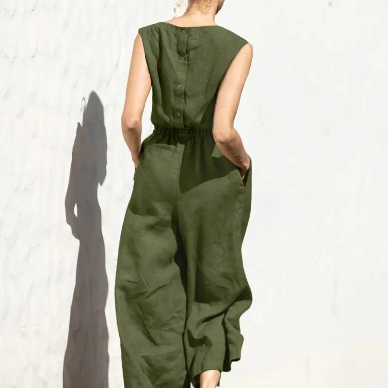 Crissa – Stylish Women's Linen Jumpsuit
