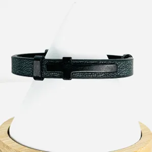 Cross Leather Bracelet for Men: Bold and Stylish