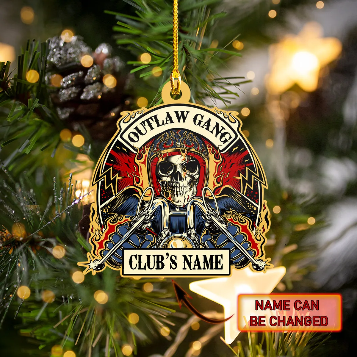 Custom Shaped Ornament - Outlaw Gang - Nt168 - Loop - Ct217