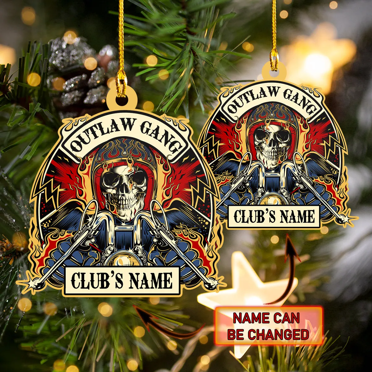Custom Shaped Ornament - Outlaw Gang - Nt168 - Loop - Ct217