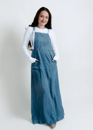 Daisy Tie Shoulder Maxi Dress