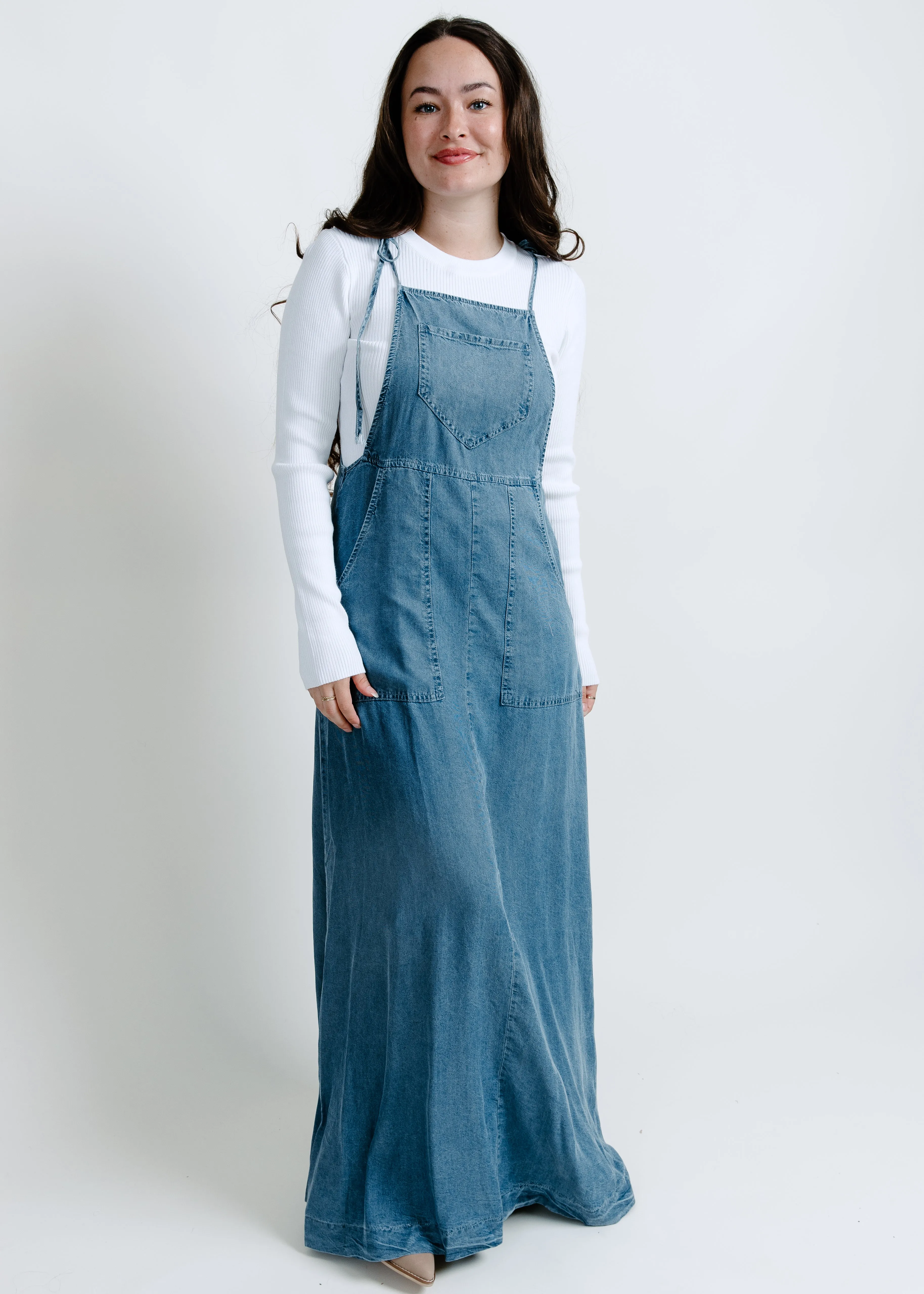 Daisy Tie Shoulder Maxi Dress