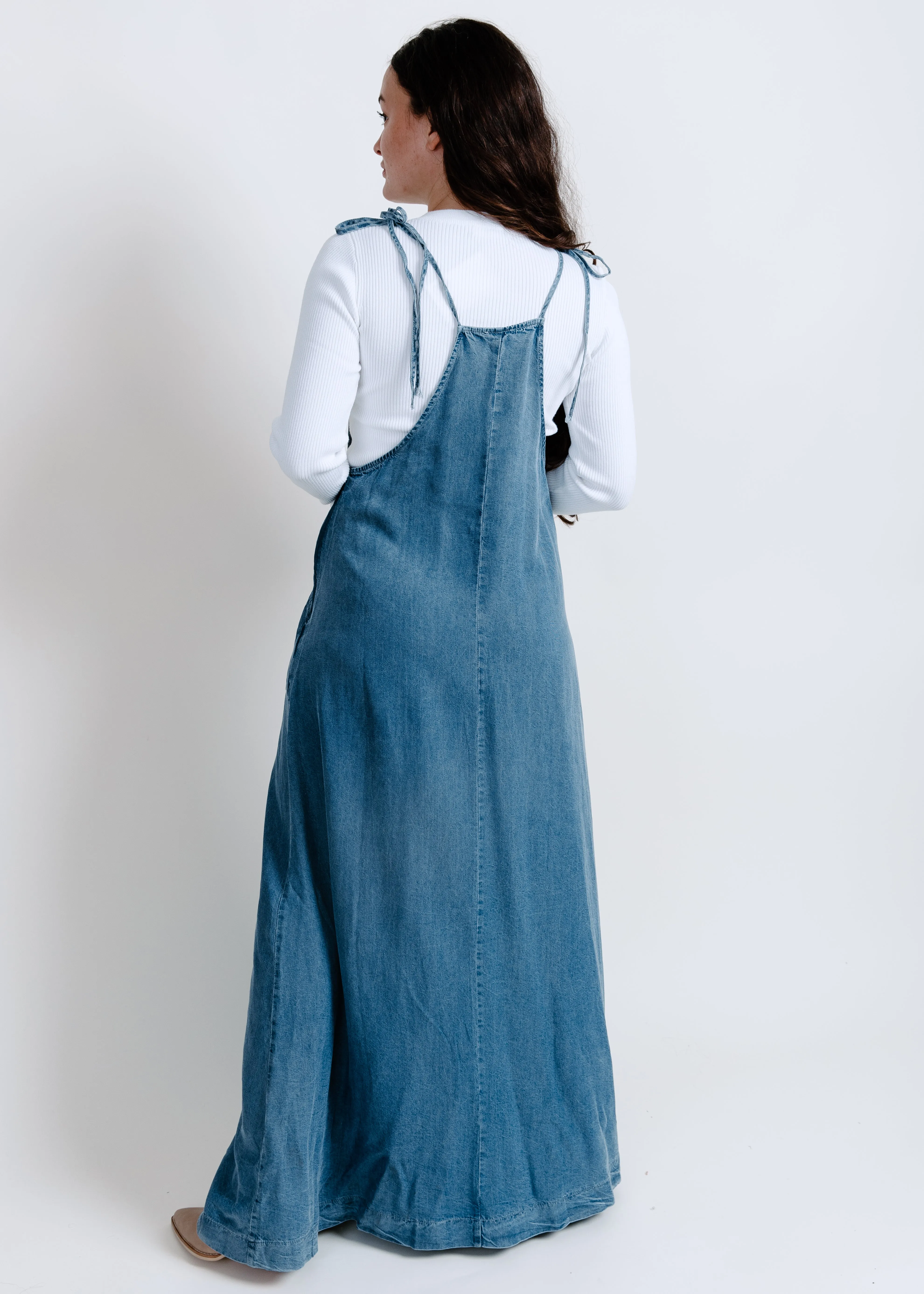 Daisy Tie Shoulder Maxi Dress
