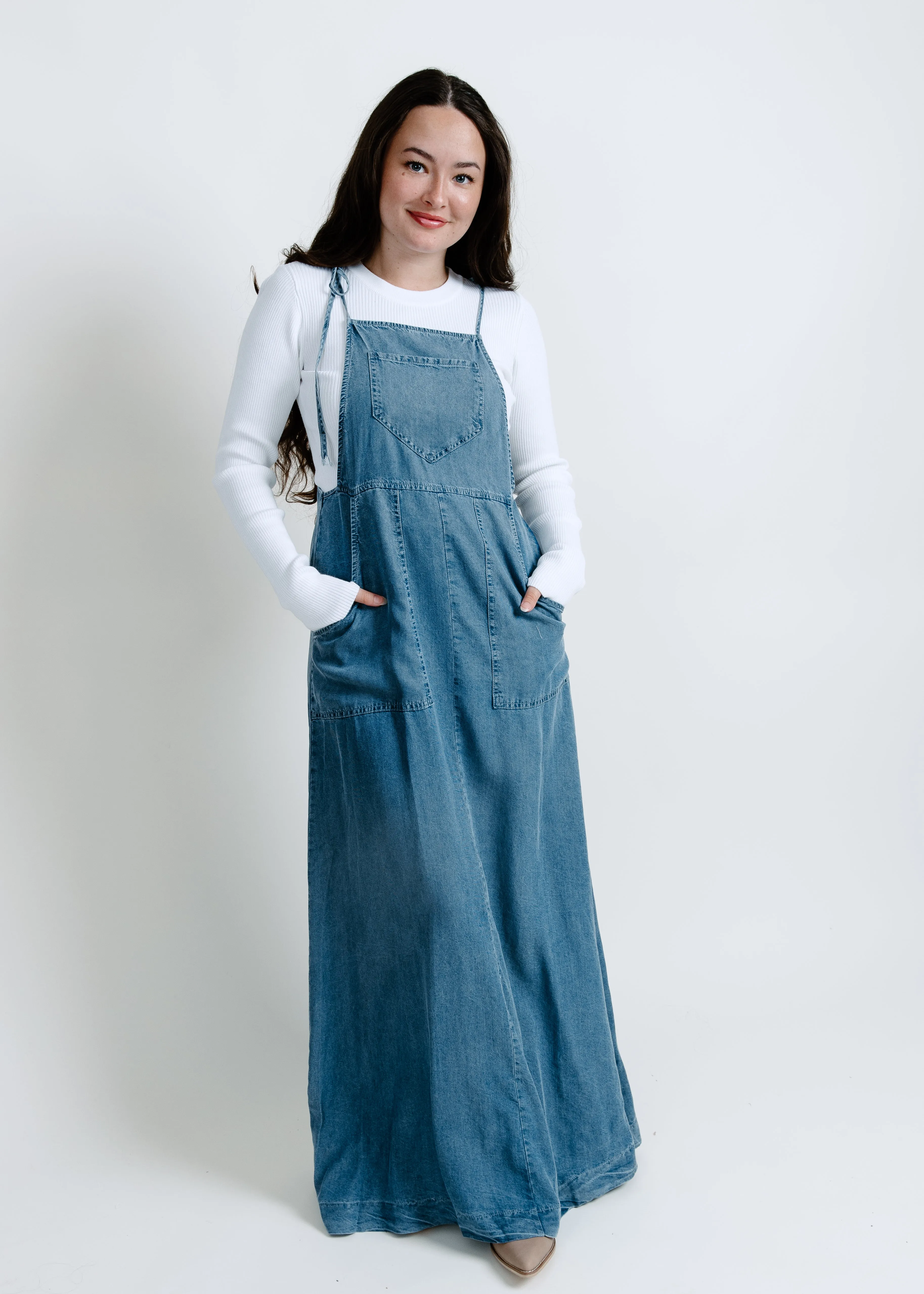 Daisy Tie Shoulder Maxi Dress