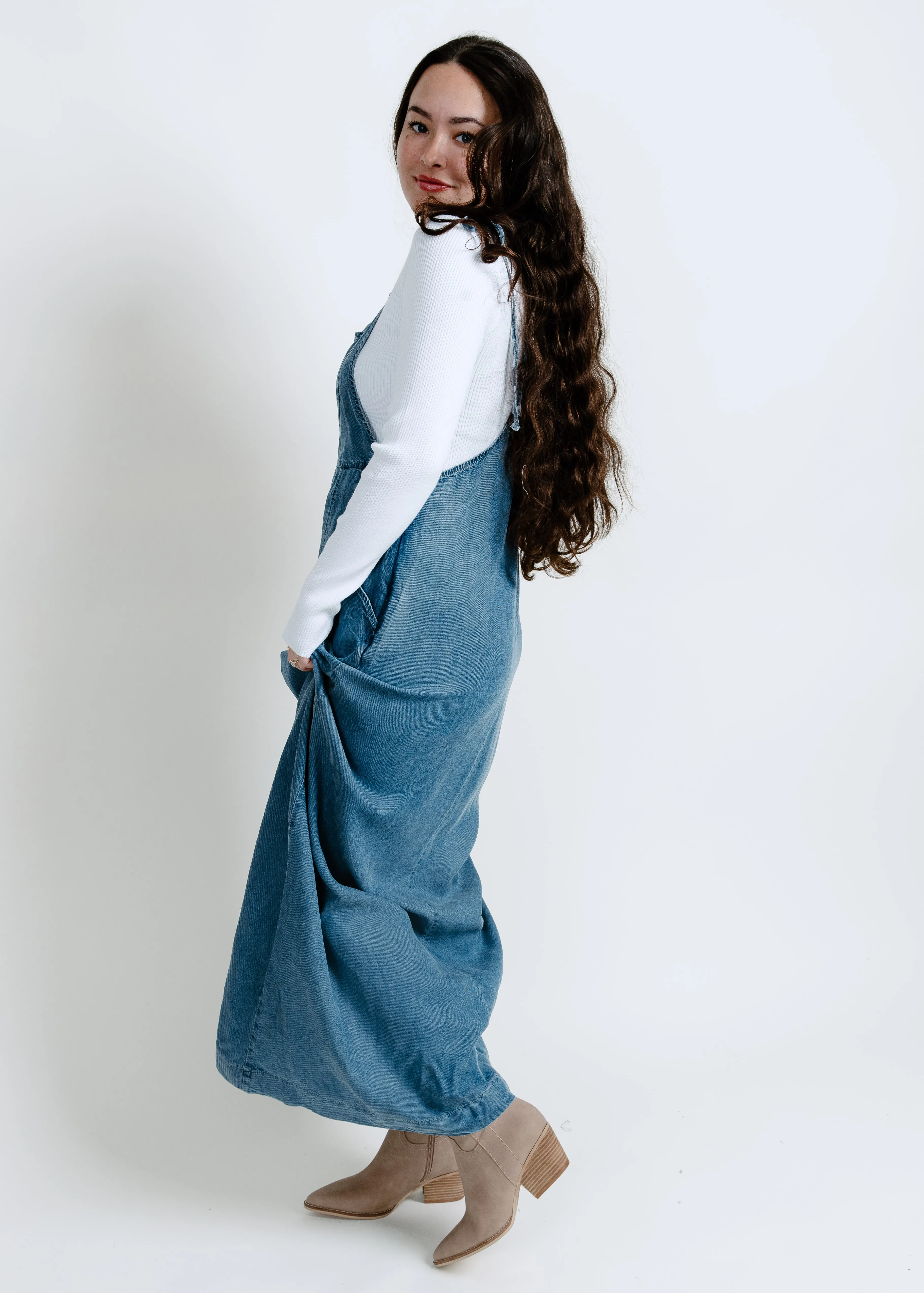 Daisy Tie Shoulder Maxi Dress