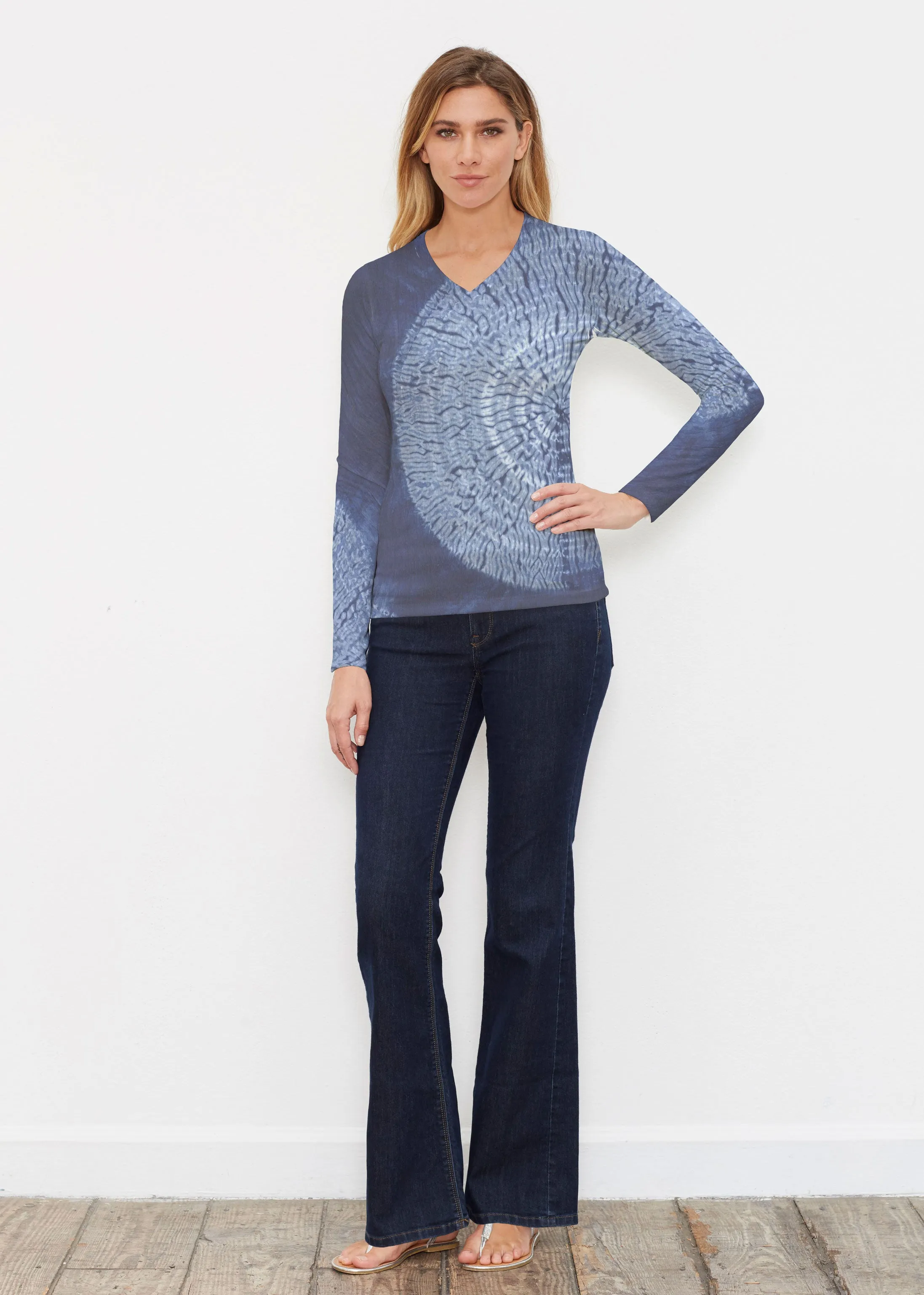 Dandelion Dream (14169) ~ Butterknit Long Sleeve V-Neck Top