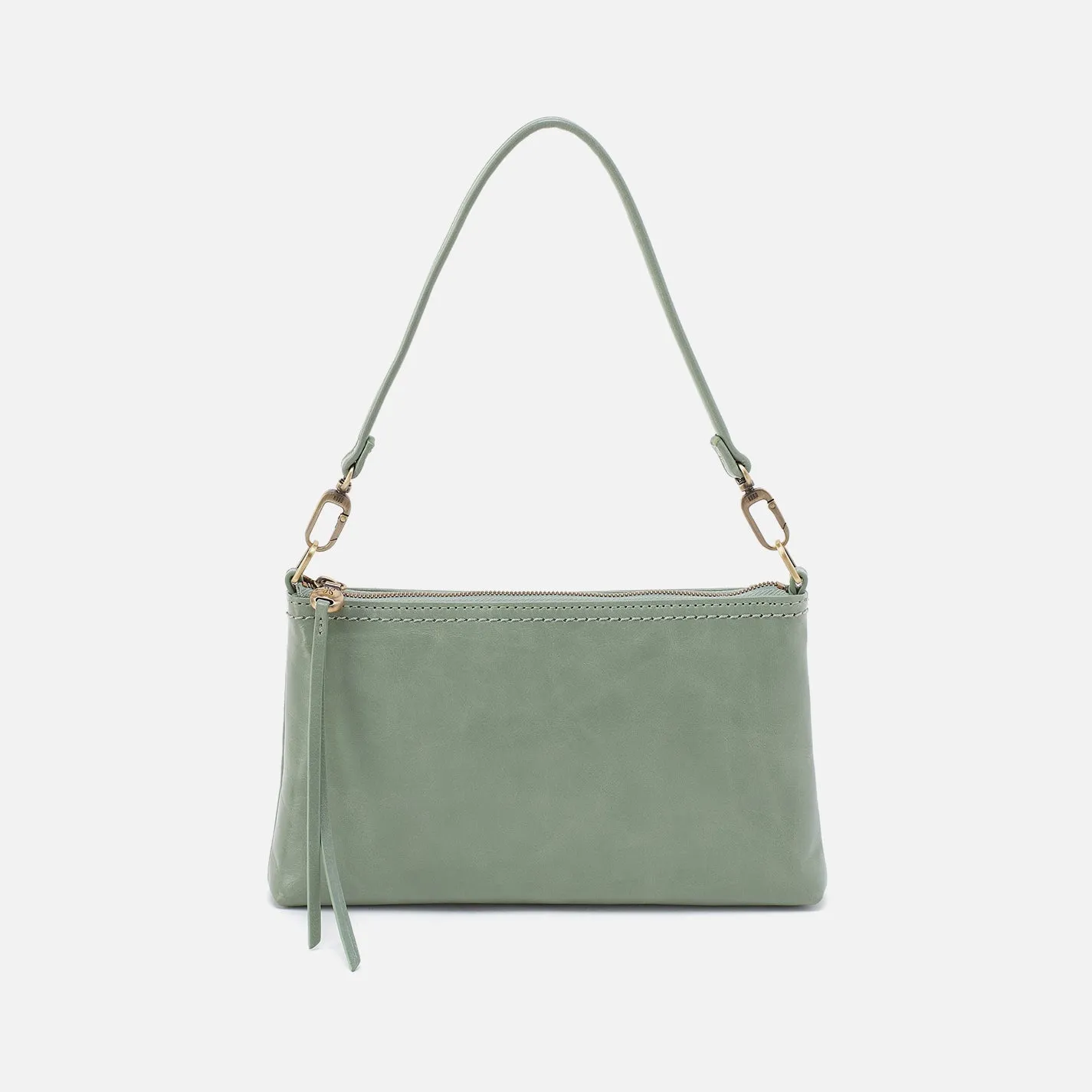 Darcy Crossbody In Polished Leather - Jade