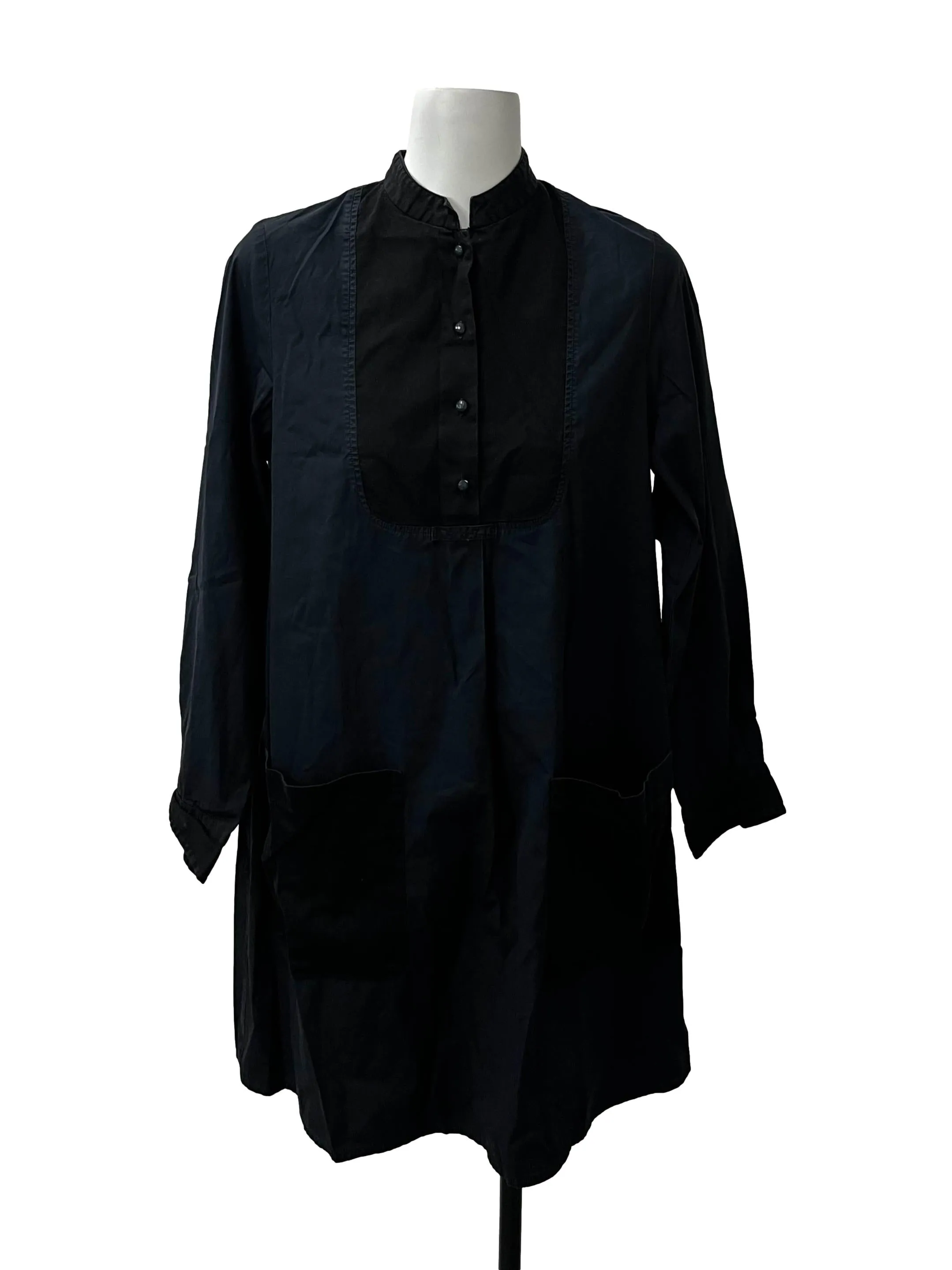 Dark Blue Button Down Dress