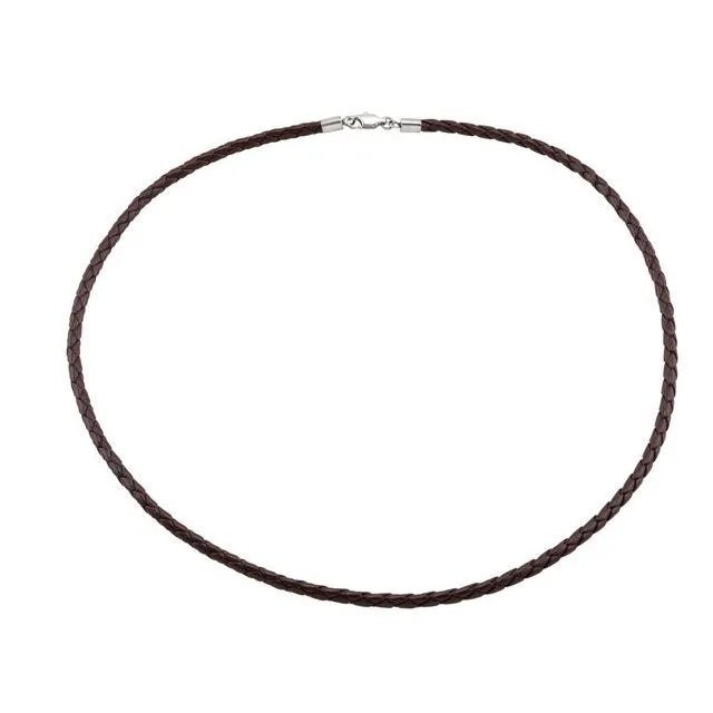 Dark Brown 4 mm Faux Leather 20" Cord