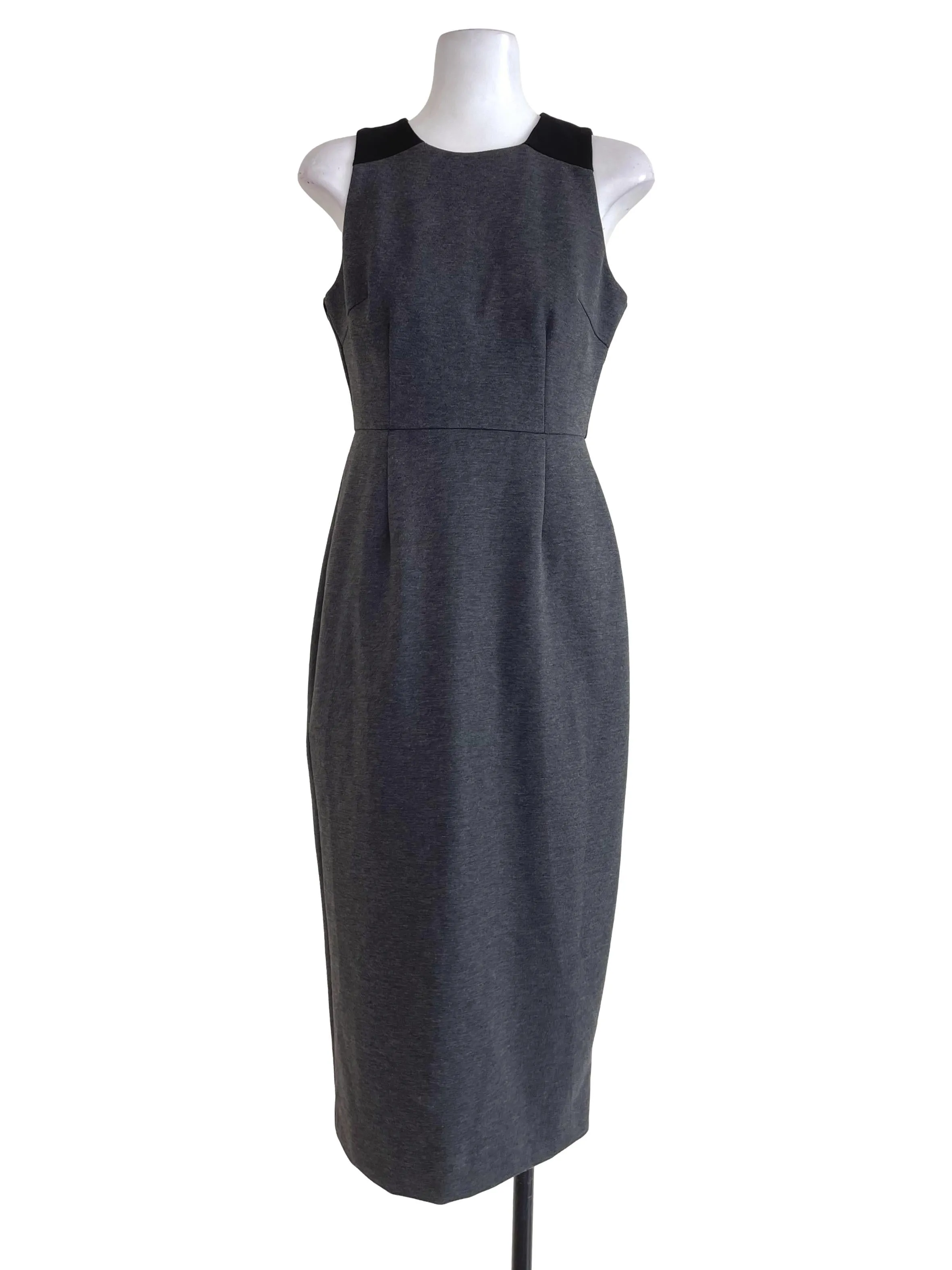 Dark Grey Sheath Dress