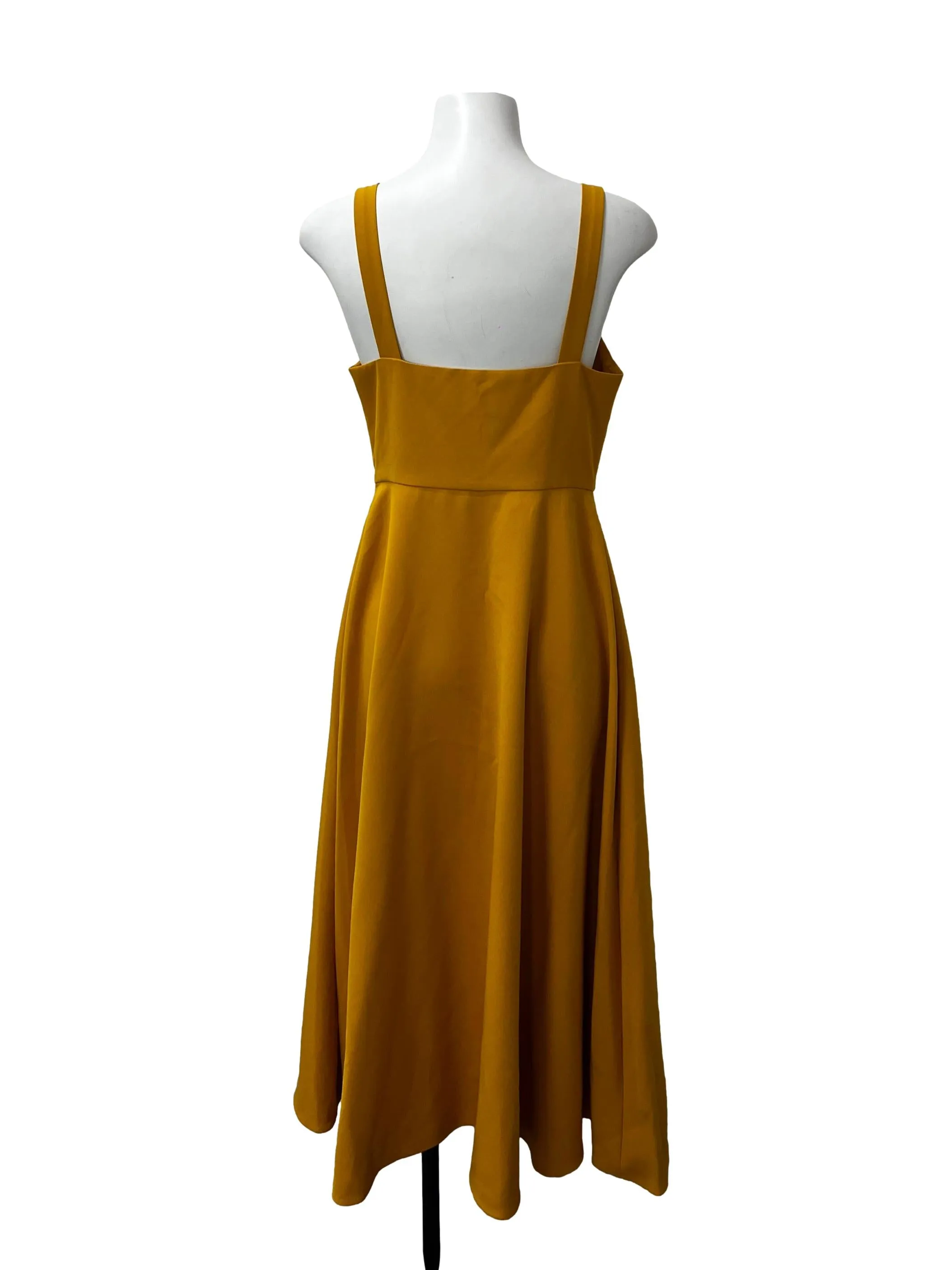 Dark Yellow Strap Dress