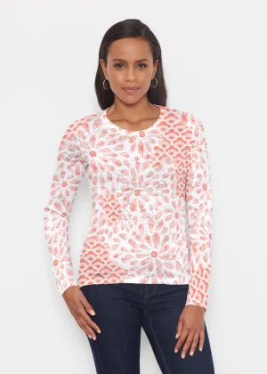 Daybreak Orange (8084) ~ Signature Long Sleeve Crew Shirt