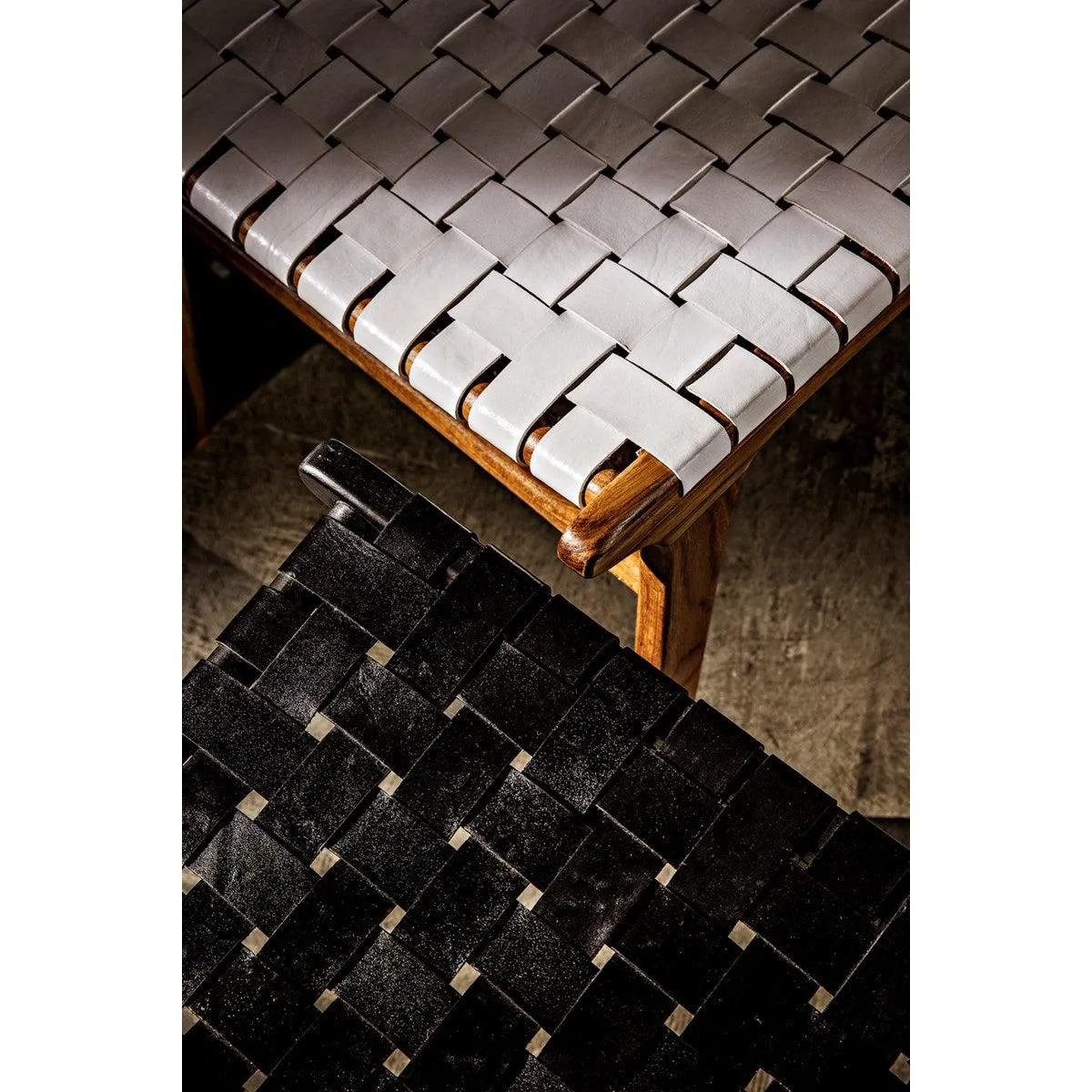 Dede Dining Chair, Leather, Black