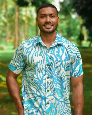 Deep Ocean (Blue) - Short Sleeve Shirt