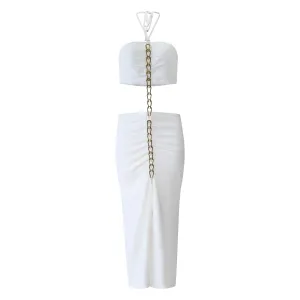 Delmar White Cut Out Dress