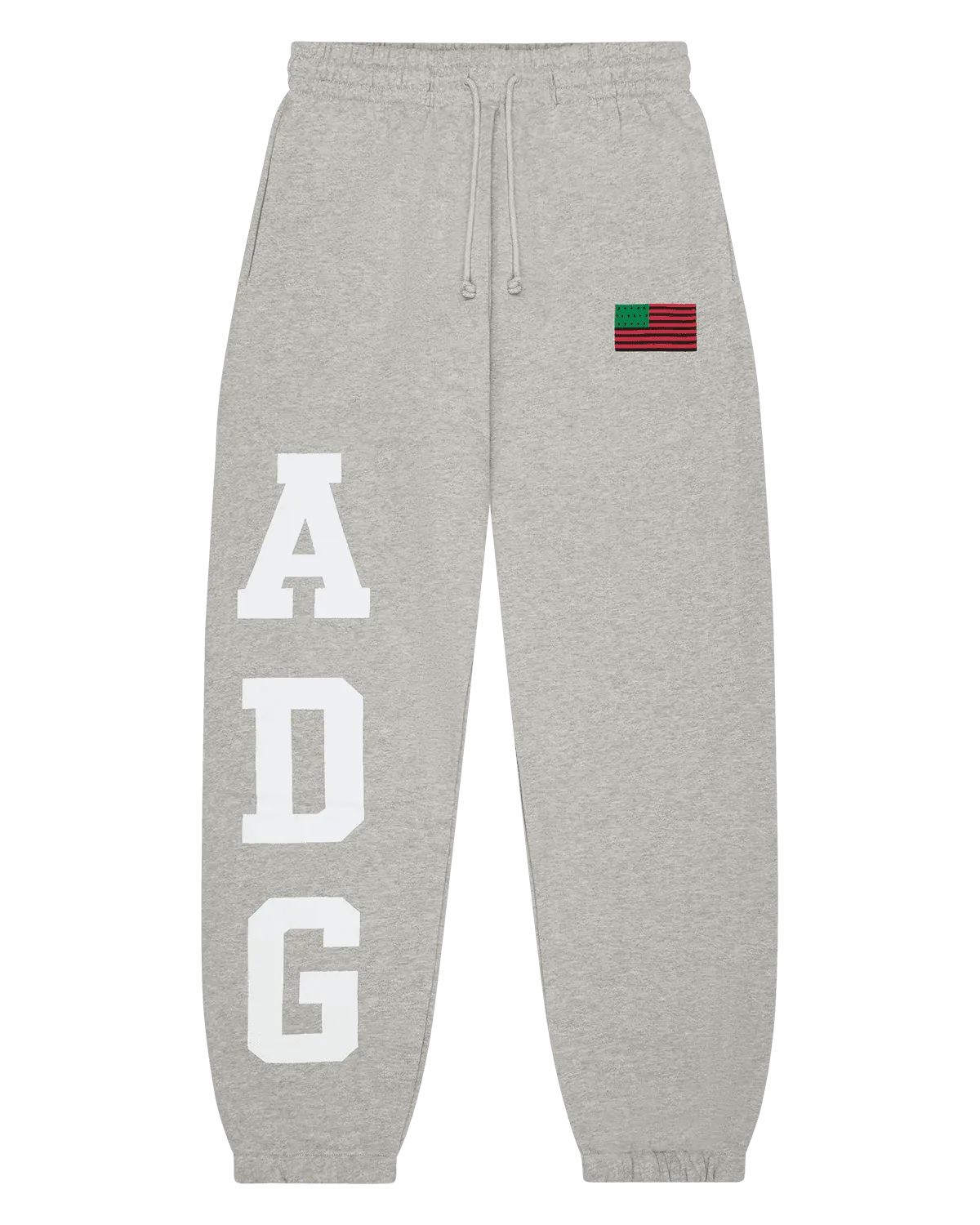 Denim Tears ADG Pan African American Flag Sweatpant Grey