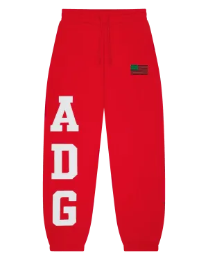Denim Tears ADG Pan African American Flag Sweatpant Red