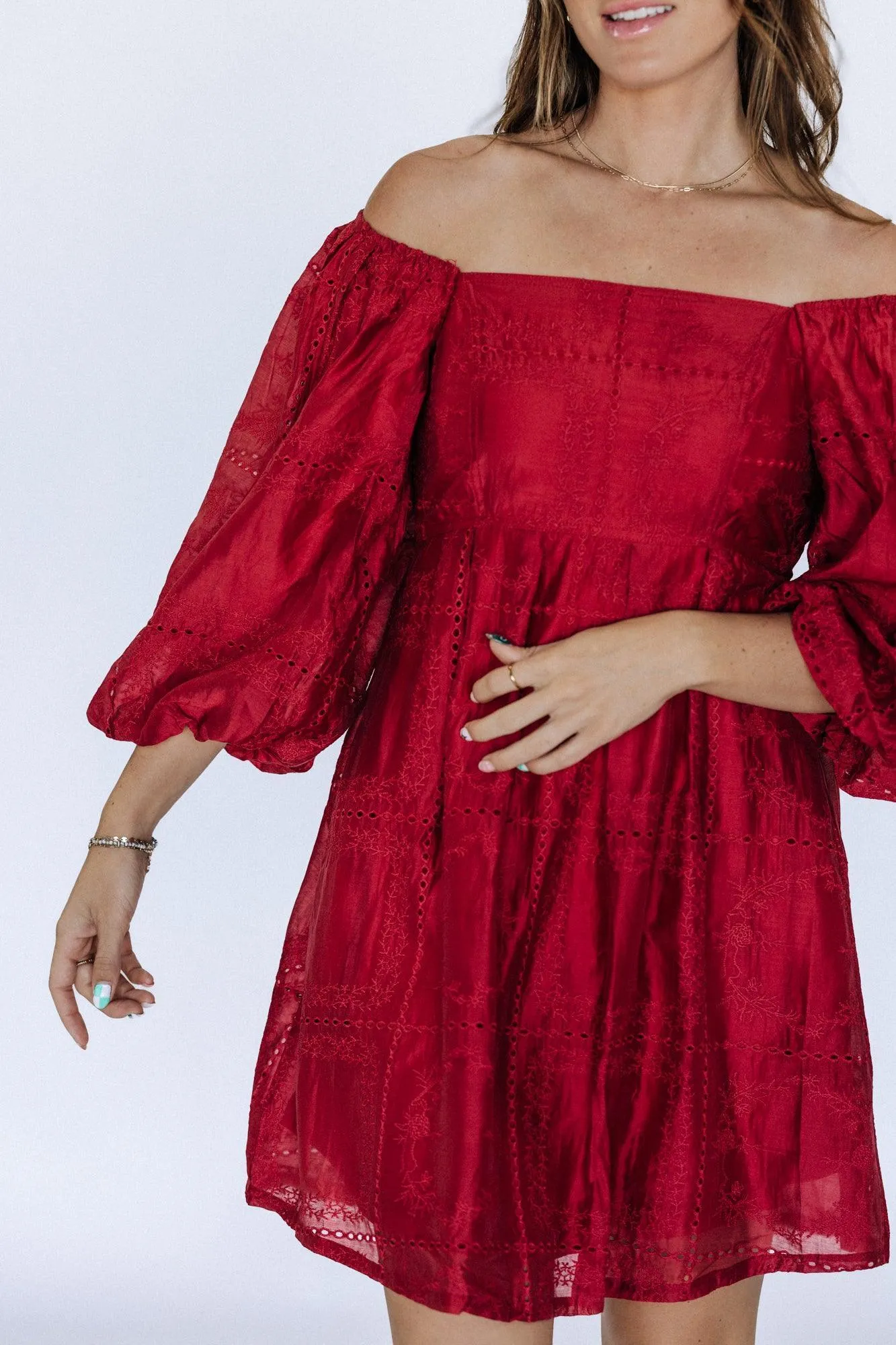 Desi Red Holiday Dress