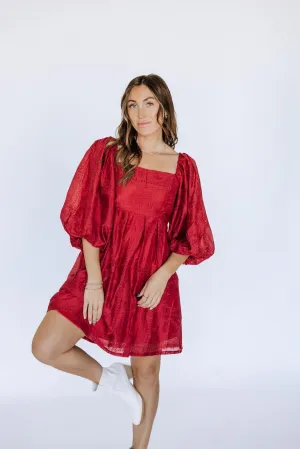 Desi Red Holiday Dress