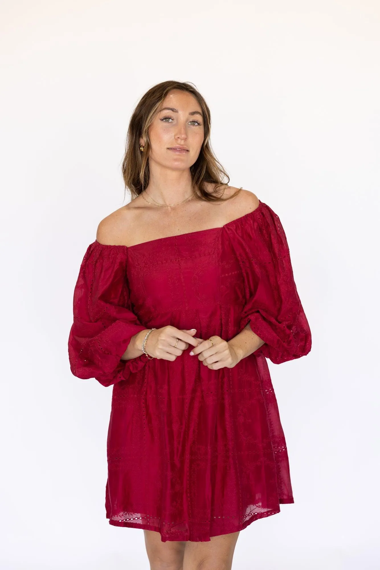 Desi Red Holiday Dress