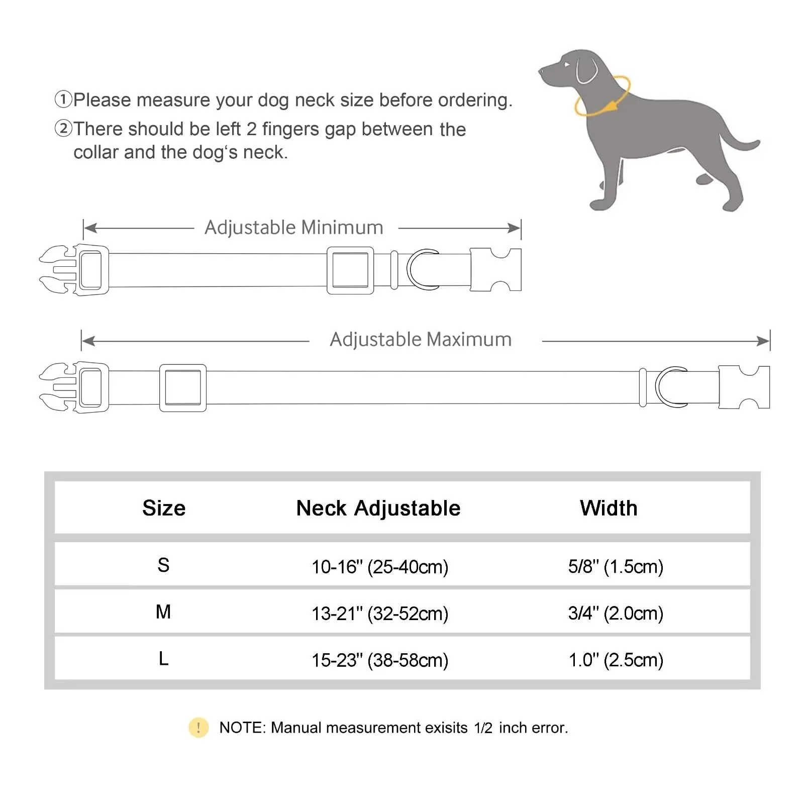 Didog Adjustable Leather Heavy Duty Dog Collar with Quick Release Metal Buckle for Small Dogs, Brown-S