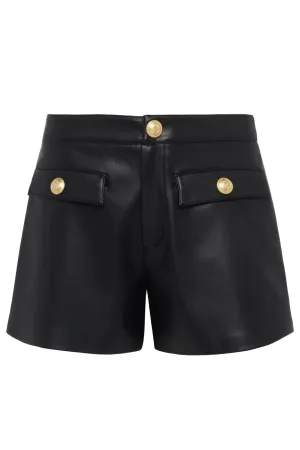 Dionne Vegan Leather Short | Black