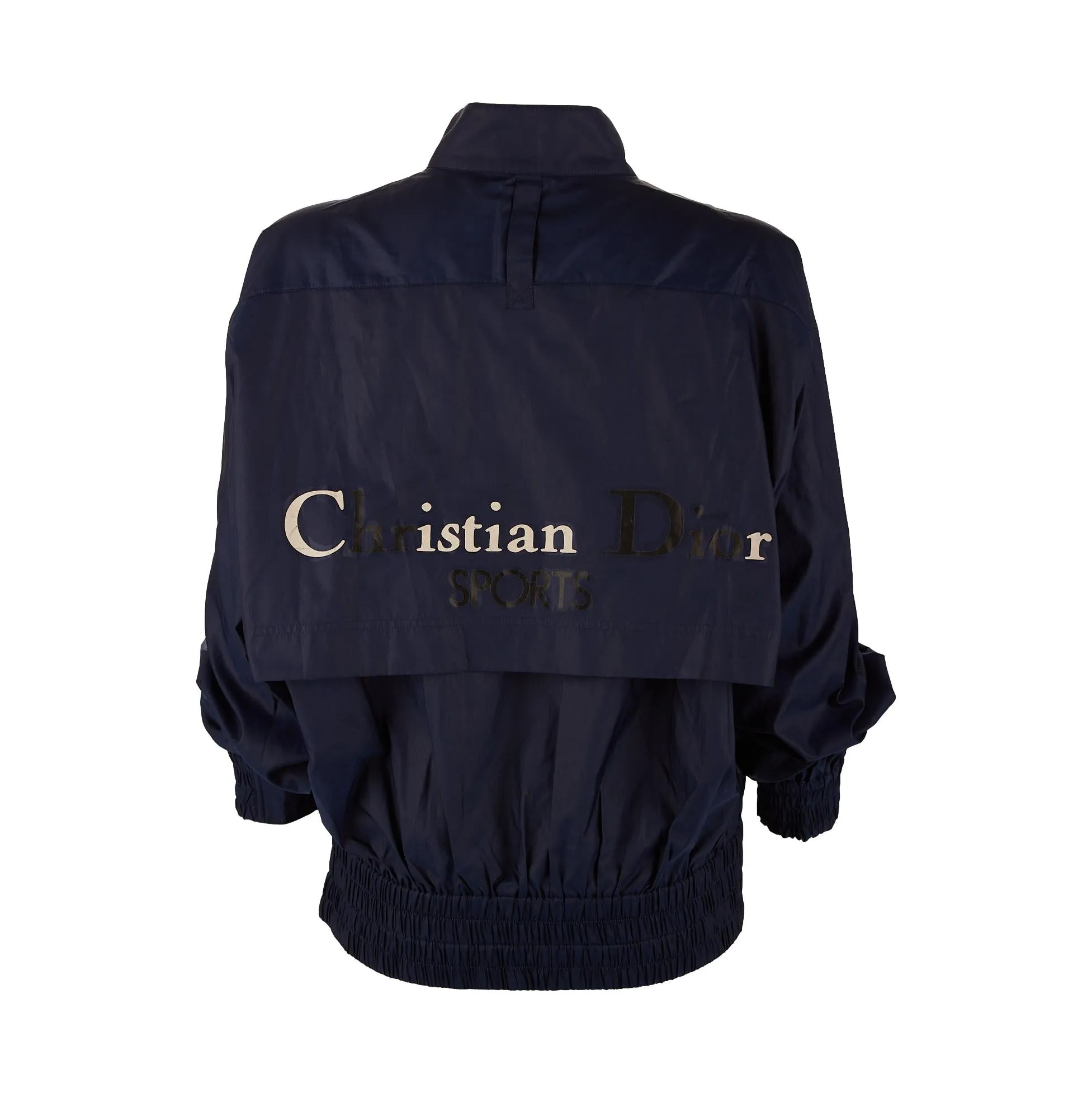 Dior Navy Blue Logo Windbreaker